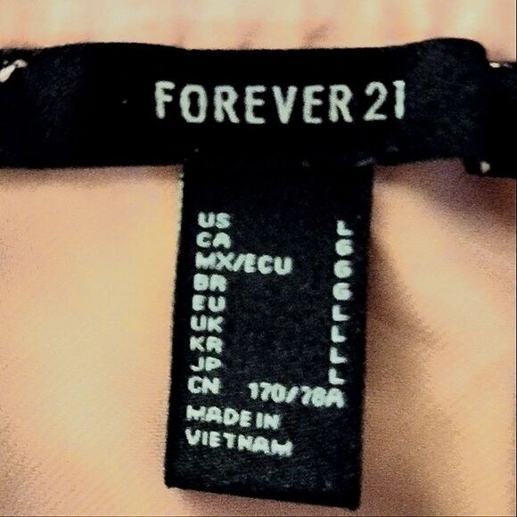 FOREVER 21  SKIRT in soft SATIN slip  DUSTY PINK Size LARGE - Picture 5 of 5